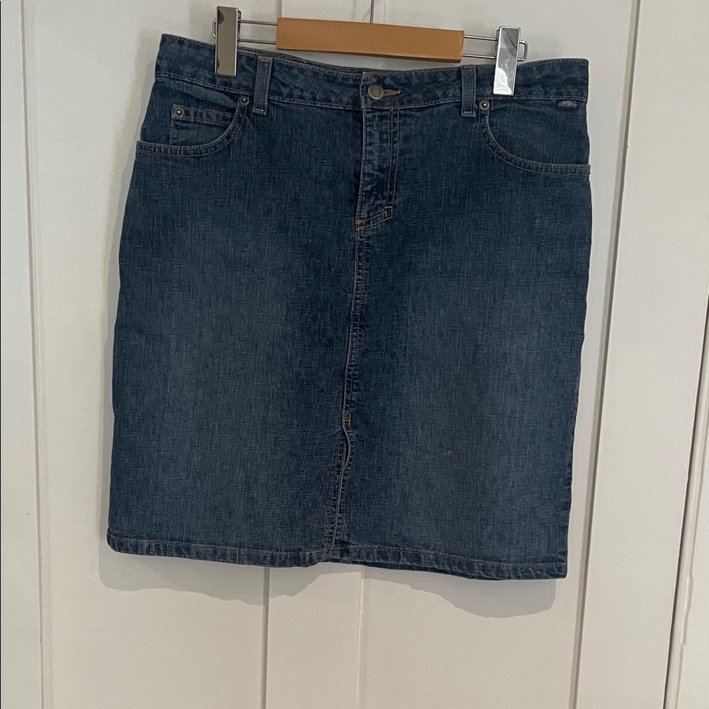 Roots Dark Blue Denim Mini Skirt